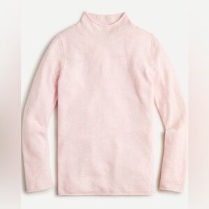J. Crew Heather Pink Wool Cashmere Rollneck Sweater Size Small